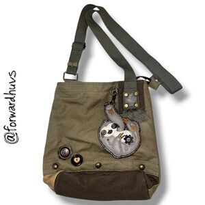 Chala Canvas Crossbody Purse + Sloth Coin Purse Set